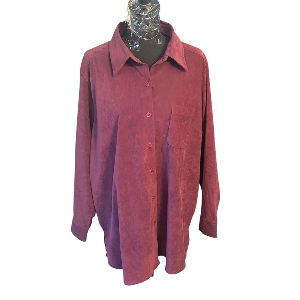 Bridgewater Studio Women's 1X Purple (see Pics) Long Sleeve‎ Polyester Spandex